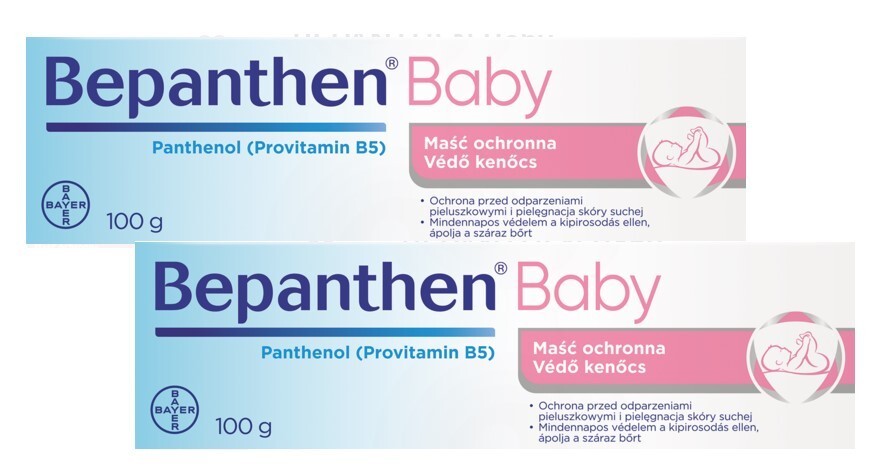 Bepanthen Baby Zestaw Maść ochronna, 100 g + 100 g