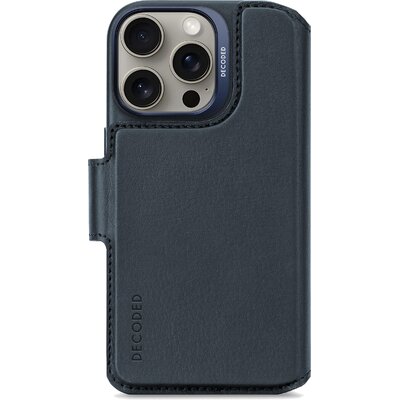 Etui DECODED Leather Detachable Wallet MagSafe do Apple iPhone 16 Pro Granatowy | Bezpłatny transport