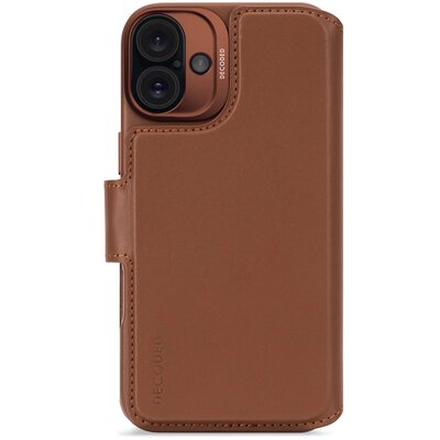 Etui DECODED Leather Detachable Wallet MagSafe do Apple iPhone 16 Brązowy | Bezpłatny transport