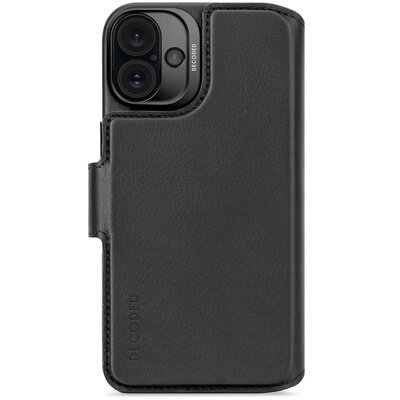 Etui DECODED Leather Detachable Wallet MagSafe do Apple iPhone 16 Plus Czarny | Bezpłatny transport