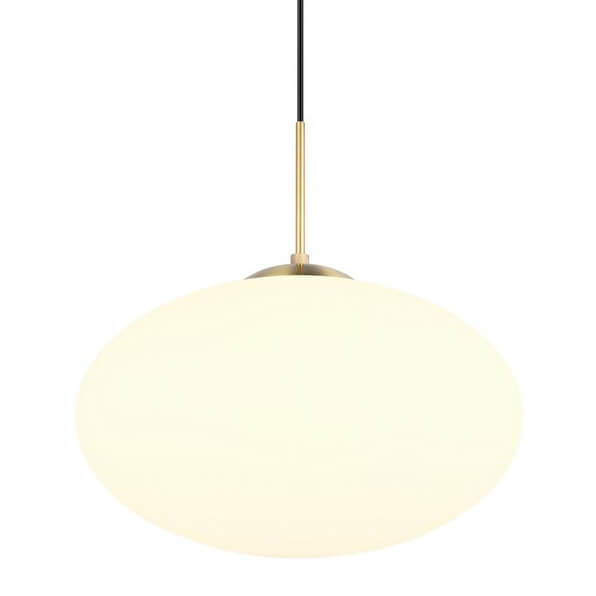 Zwis lampa salonowa FOMENTO 363190108 Trio pojedyncza bubble złoty biały