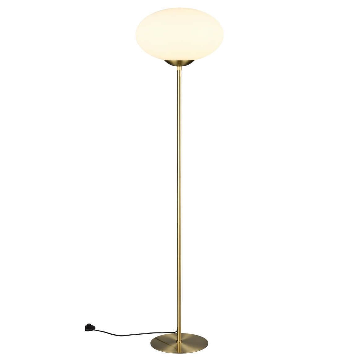 Podłogowa lampa salonowa FOMENTO 463100108 Trio bańka złoty biały