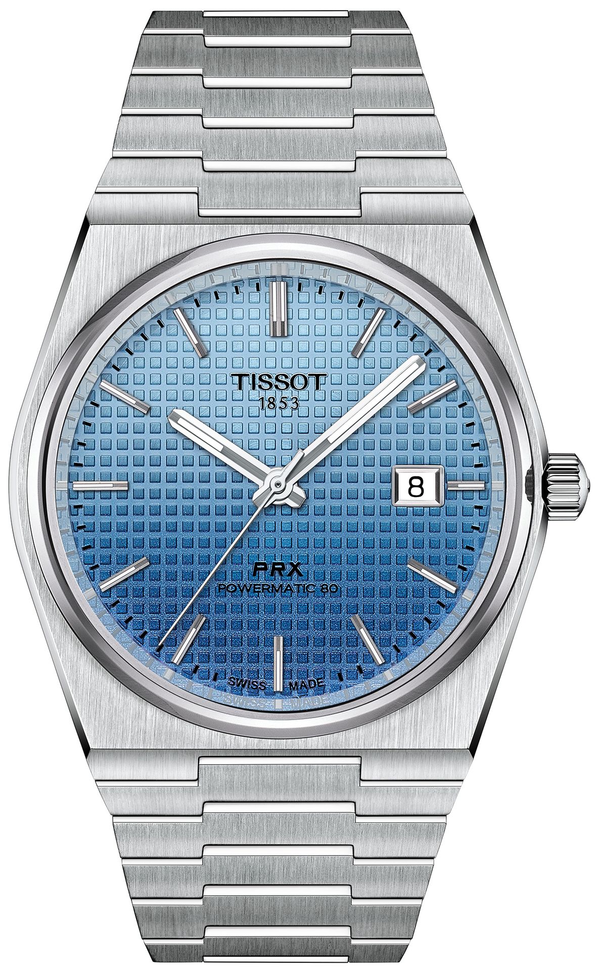 Zegarek Tissot T137.407.11.351.01 PRX POWERMATIC 80 Light Blue Gradient 40mm