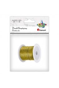 Drucik florystyczny 0,3mm 20m złoty