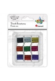 Drucik florystyczny 0,3mm 3m 9 kolorów