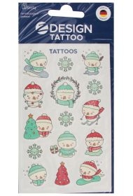 Tatuaż święta Bałwanki 80x160 ZWECKFORM 54152