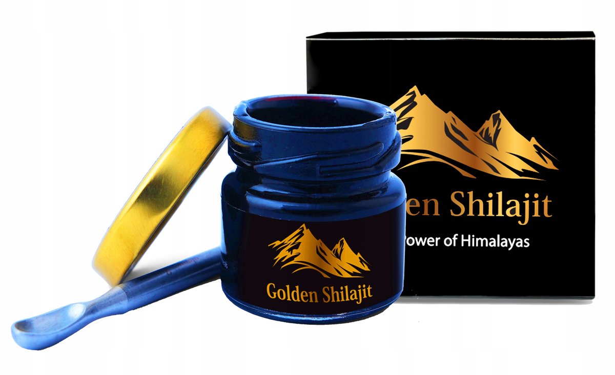 GOLDEN SHILAJIT 40g duża ilość mumio z Himalajów złota jakość 100% BIO GMP