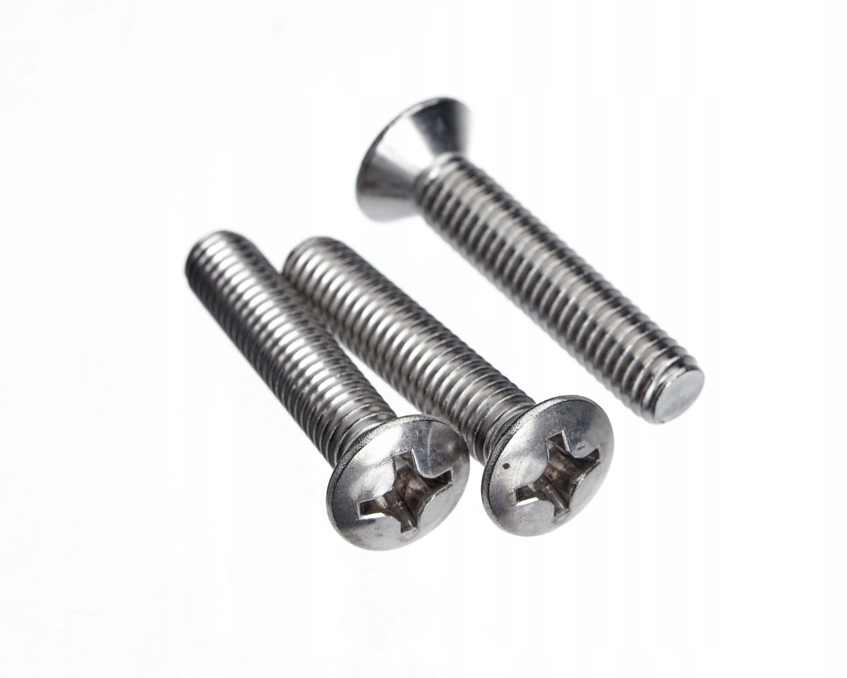 M5x40 ŚRUBA STOŻKOWA KRZYŻAK łeb soczewkowy NIERDZEWNA A2 966 (10)