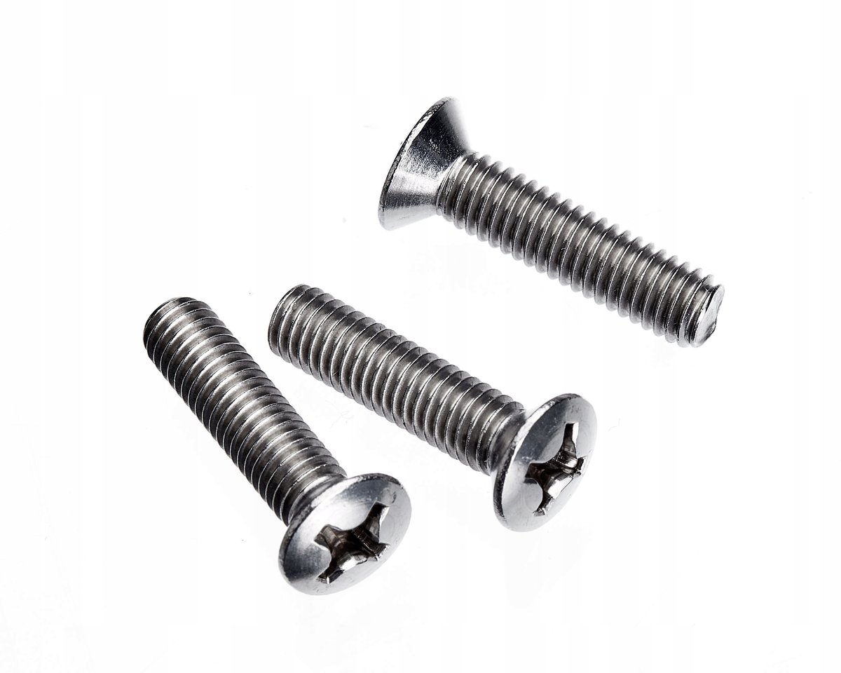 M4x25 ŚRUBA STOŻKOWA KRZYŻAK łeb soczewkowy NIERDZEWNA A2 966 (50)