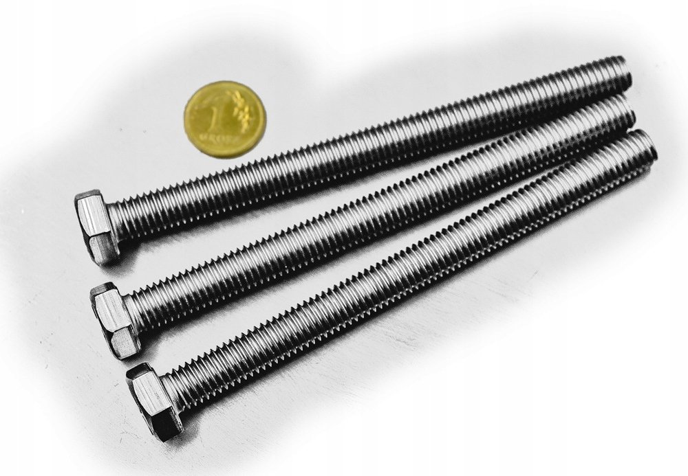 M6x100 ŚRUBA NA KLUCZ SZEŚCIOKĄTNA NIERDZEWNA A2 933 (10)