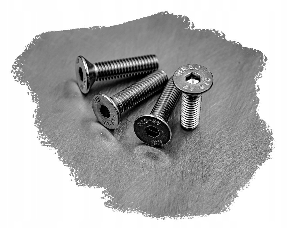 M4x6 ŚRUBA STOŻKOWA IMBUS NIERDZEWNA A2 7991 (50)