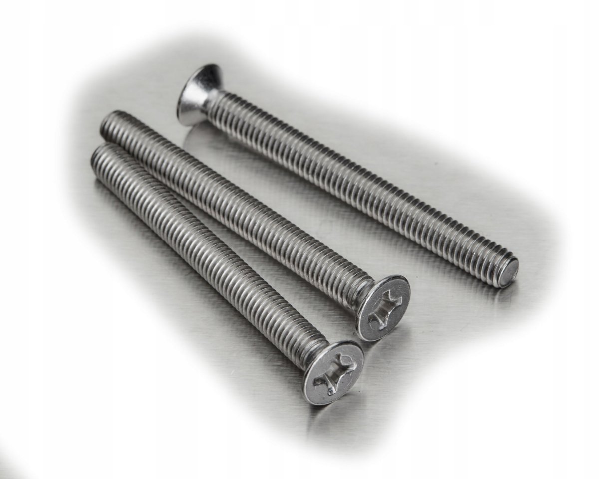 M6x80 ŚRUBA STOŻKOWA KRZYŻAK NIERDZEWNA A2 965 (10)