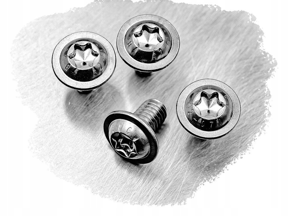M6x8 ŚRUBA DO OWIEWEK KOŁNIERZOWA NIERDZEWNA 7380F TORX (10)