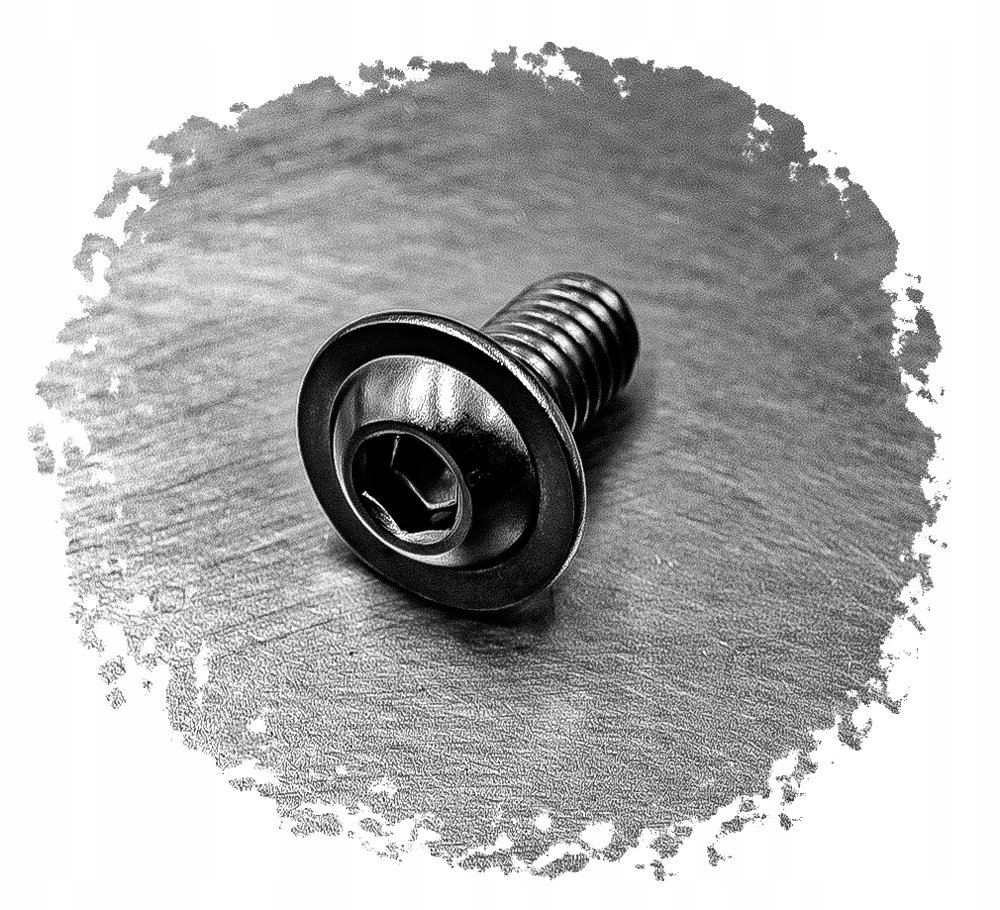 M6x10 ŚRUBA IMBUS DO OWIEWEK KOŁNIERZOWA NIERDZEWNA A2 7380F (10)