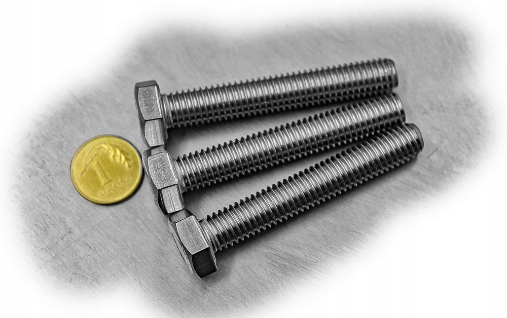 M8x45 ŚRUBA SZEŚCIOKĄTNA NIERDZEWNA A2 933 (10)