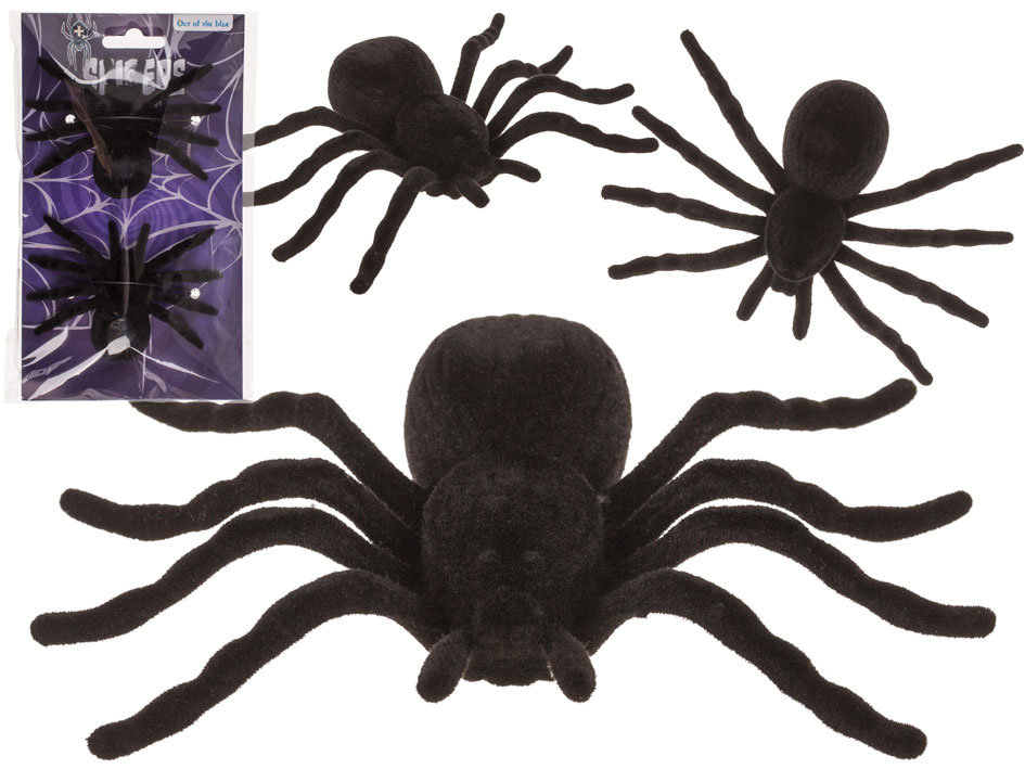 Zestaw Pająków – 2 sztuki na karcie – Realistyczna Dekoracja na Halloween