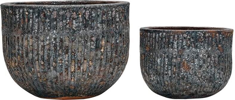 House Doctor Osłonki na doniczki Suco szare 2 szt.