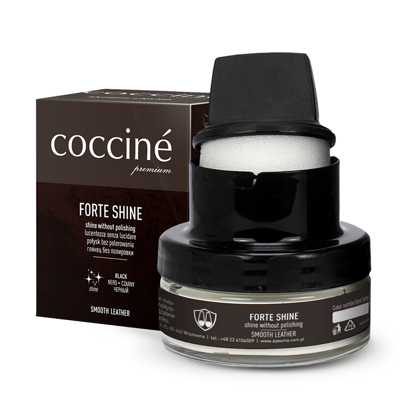 Samopołyskowy krem do obuwia ze skóry licowej - COCCINE FORTE SHINE