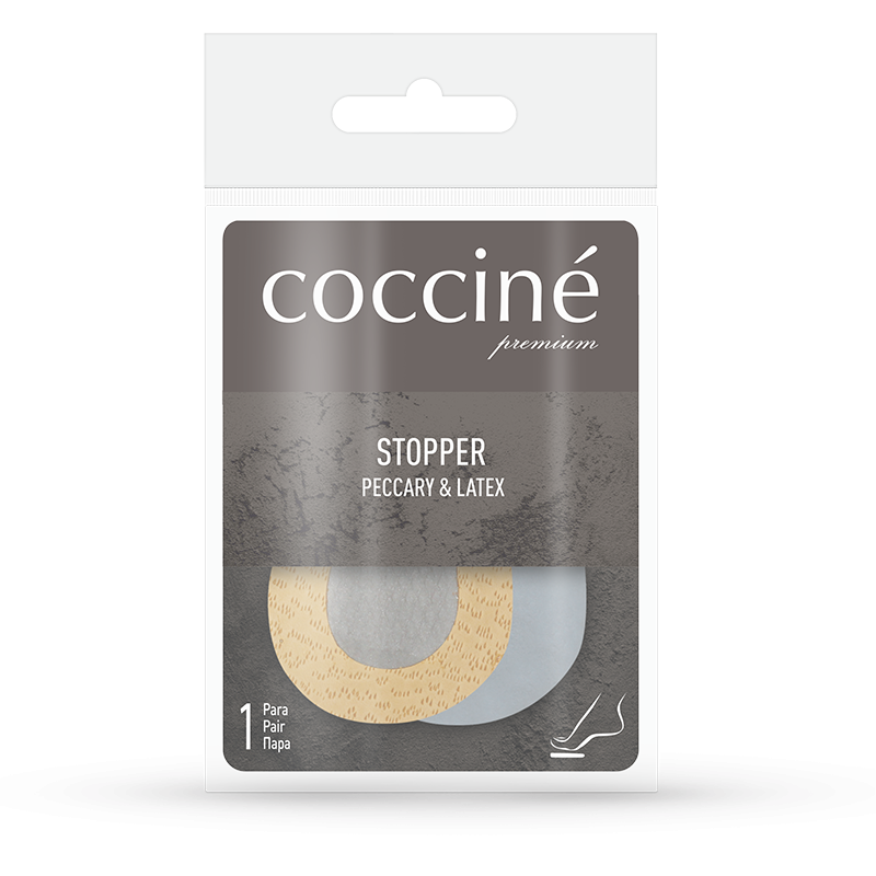 Skórzany hamulec stopy na lateksowej poduszce - COCCINE STOPPER PECCARY&LATEX