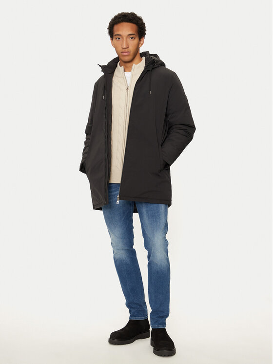 U.S. Polo Assn. Parka MUP3602 Czarny Regular Fit