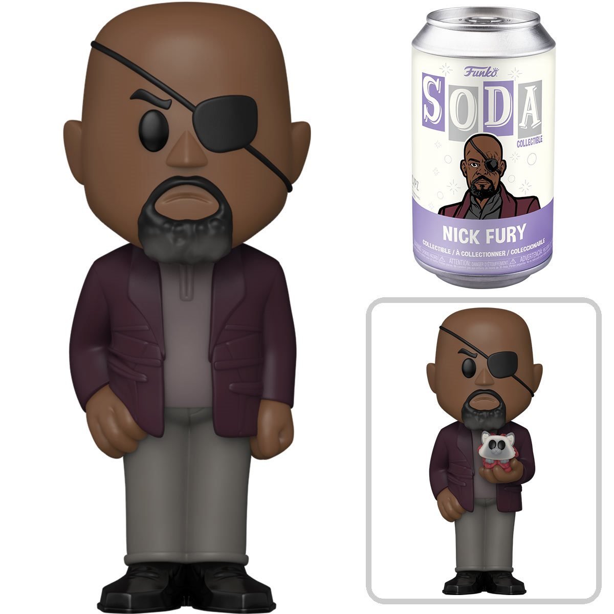 Funko pop! Marvel Vinyl SODA POP Figures Nick Fury 11 cm - CHASE wariant specjalny mozliwy