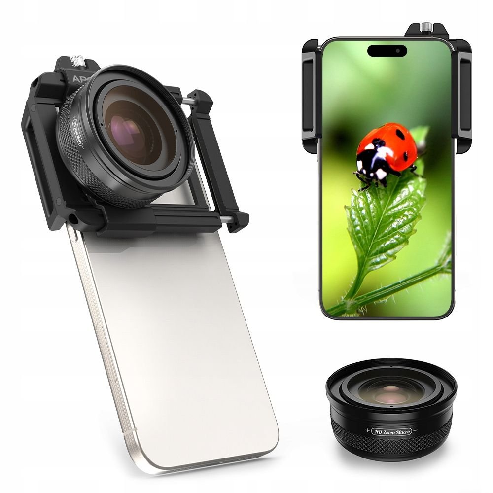Obiektyw Soczewka Apexel Super Makro Hd Zoom 10-20x Do Telefonu Smartfona / Apl-zm100