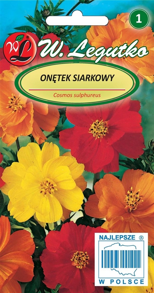 KOSMOS „ONĘTEK” SIARKOWY (COSMOS SULPHUREUS) NASIONA 1 G