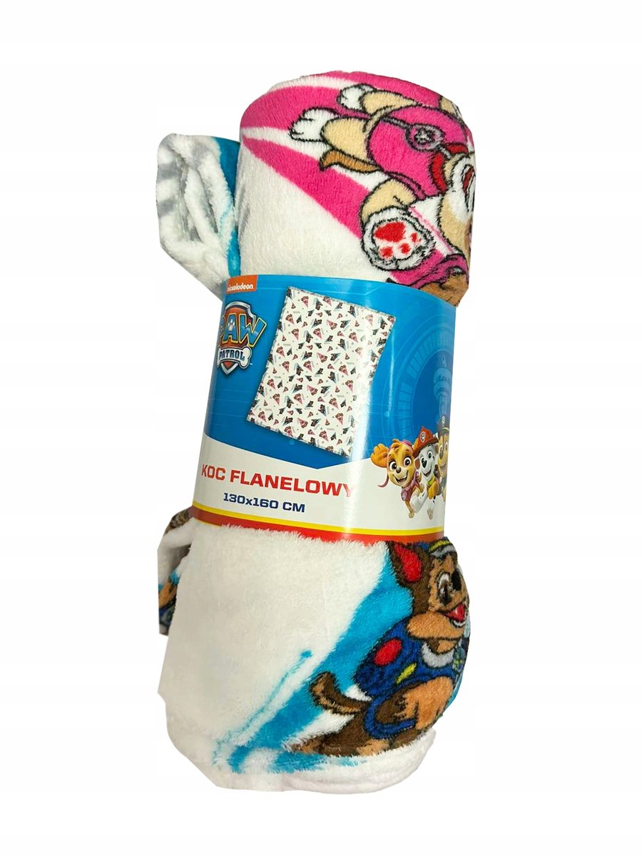 Koc flanelowy Psi Patrol 130 x 160 cm Dziecięcy