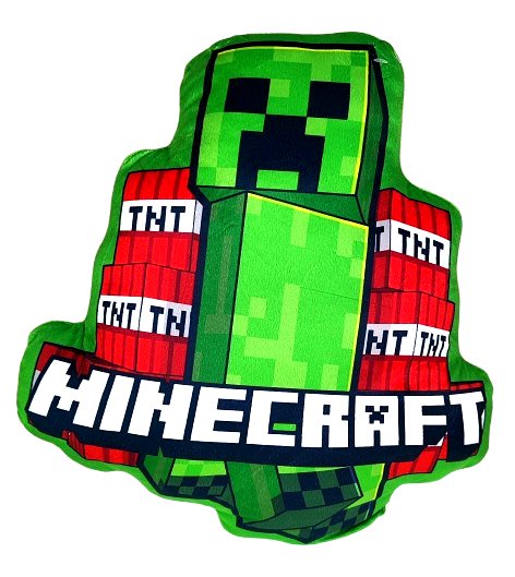 Poduszka kształtka Minecraft Creeper 38 x 34 cm