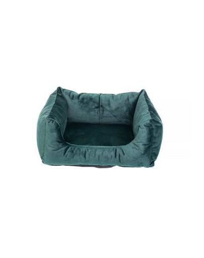 FERA Glamour sofa legowisko prostokątne zielone XL 75x85x29 cm
