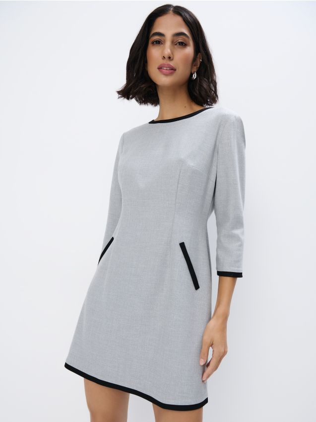 Mohito - Elegancka szara sukienka mini - szary