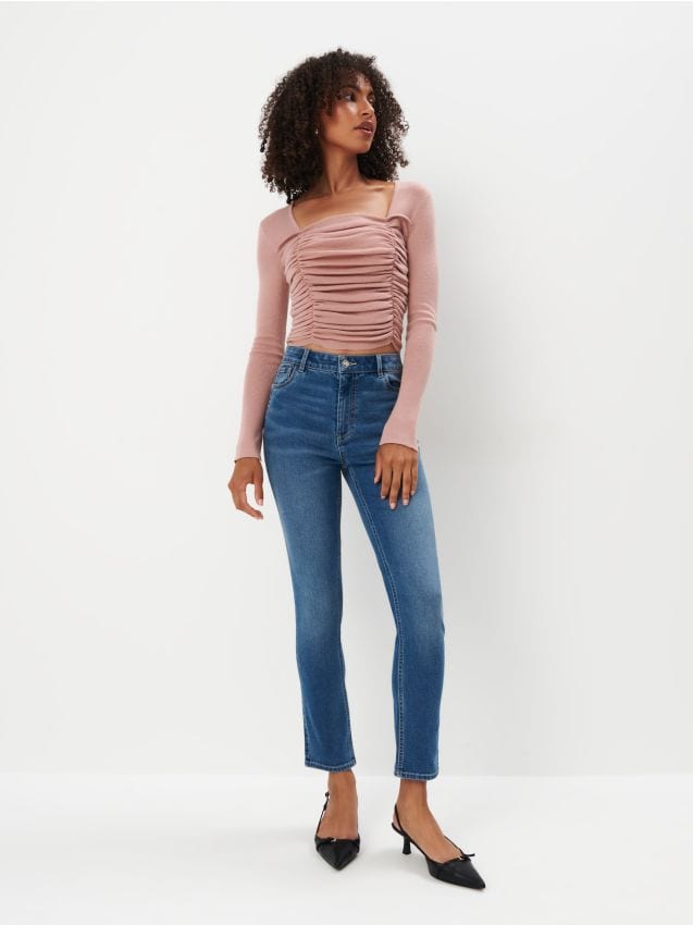 Mohito - Jeansy slim - niebieski