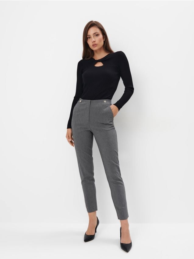 Mohito - Eleganckie szare spodnie - wielobarwny