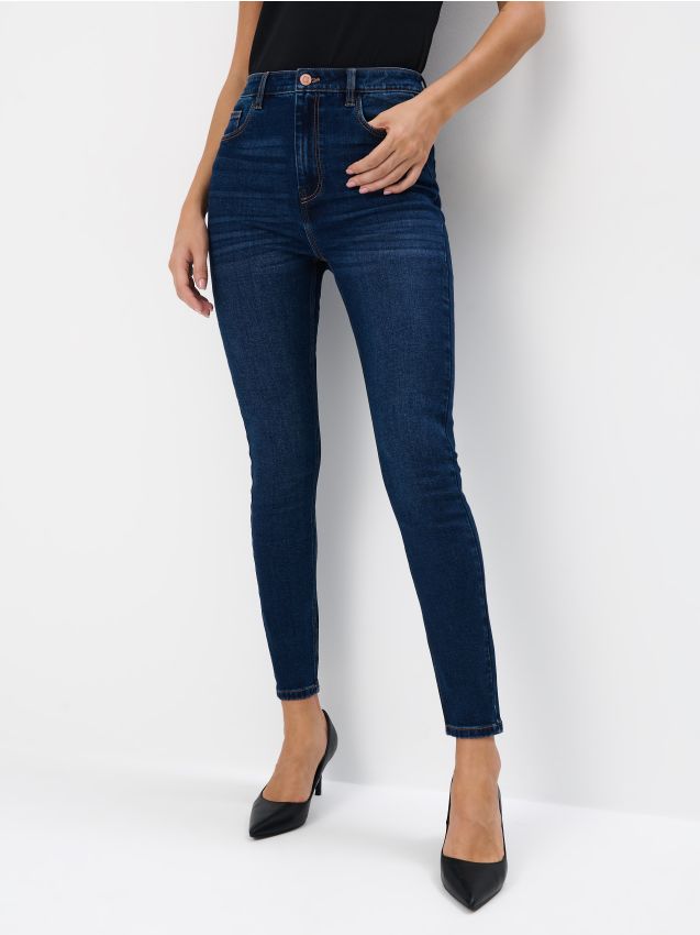 Mohito - Jeansy skinny - granatowy