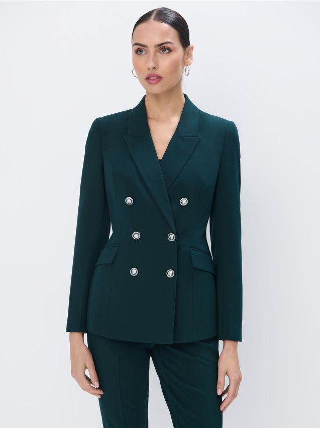 Mohito - Dwurzędowa zielona marynarka - zielony