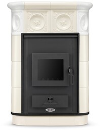 Piec kominek piecyk koza kaflowy ceramiczny MONACO z płaszczem wodnym kocioł CO