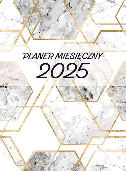 Planer 2025, miesięczny, duży, 2 geometryczny