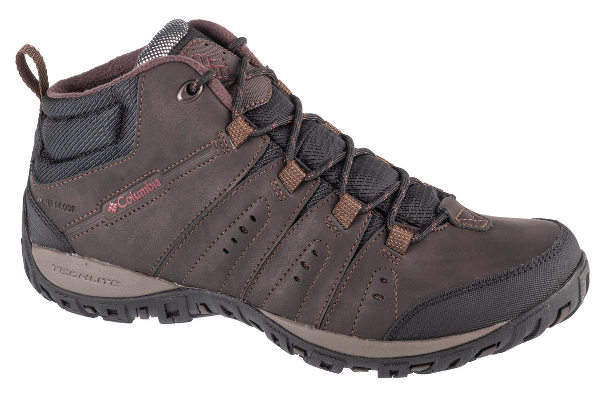 Buty trekkingowe męskie wodoszczelne Columbia Woodburn II Waterproof Omni-Heat 2105171231 44 (11US) Brązowe (195981547276)