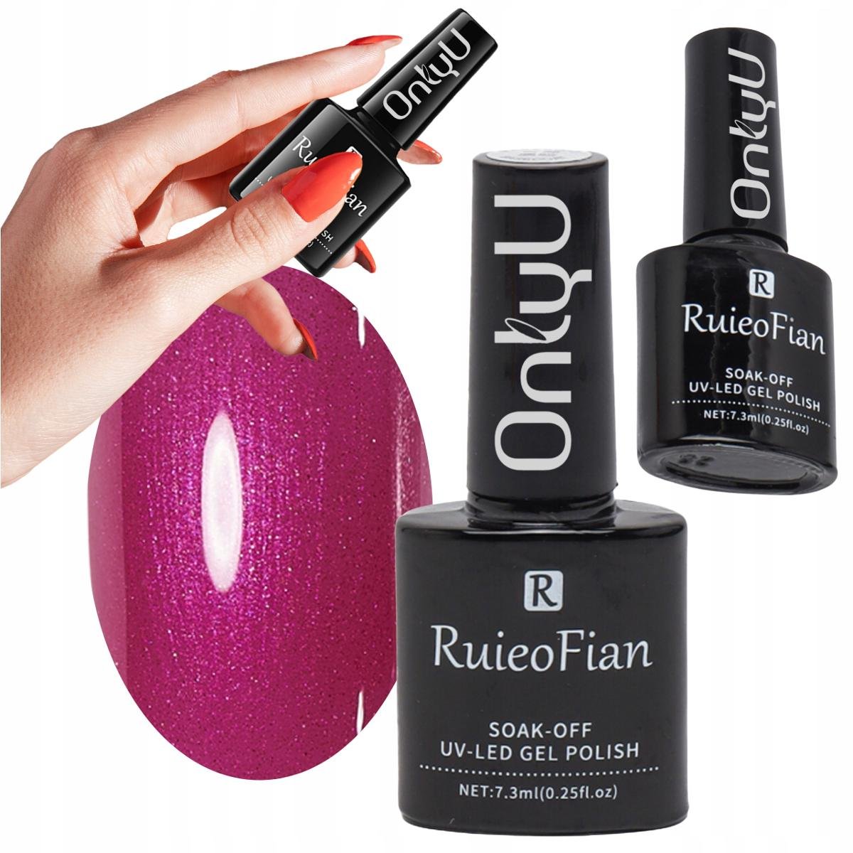 Różowy Brokatowy Hybrydowy Lakier Do Paznokci Lakier Uv Onlyu/L107