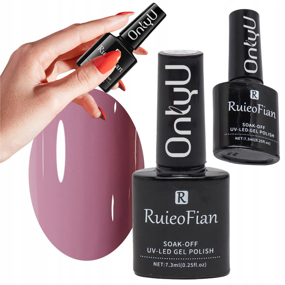 Zgaszowy Rozowy Hybrydowy Lakier Do Paznokci Z Polyskiem Uv Onlyu/L079