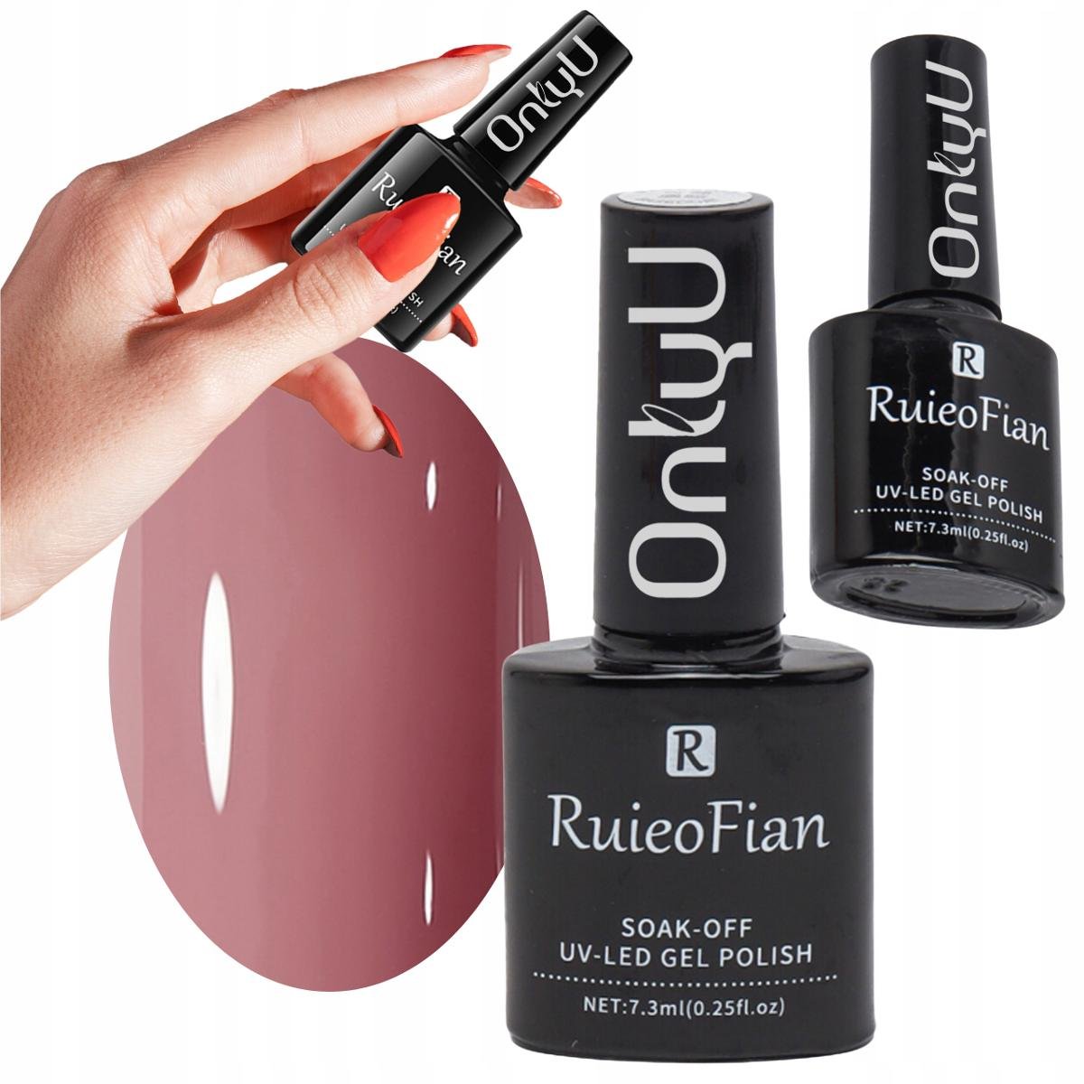 Brudna Malina Hybrydowy Lakier Do Paznokci Z Polyskiem Uv Onlyu/L073