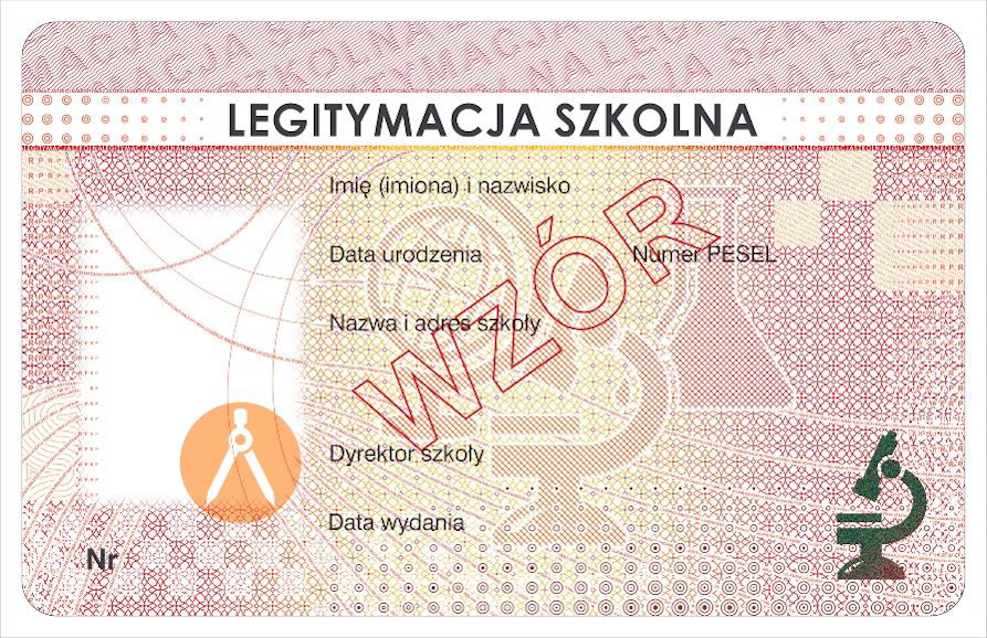 Blankiet e-legitymacji szkolnej MEiN-I/1