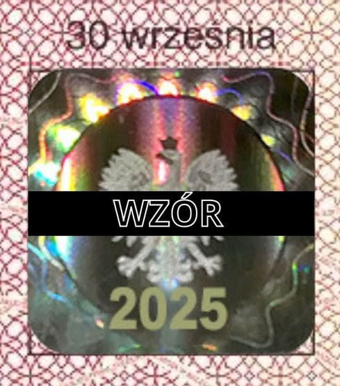 Hologram e-legitymacji szkolnej rok 2025