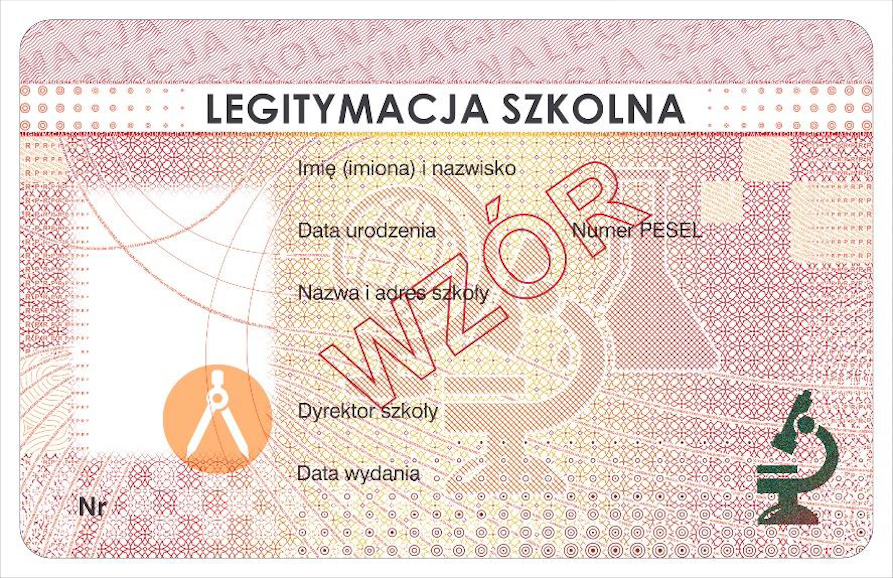 Blankiet e-legitymacji szkolnej MEiN-I/2