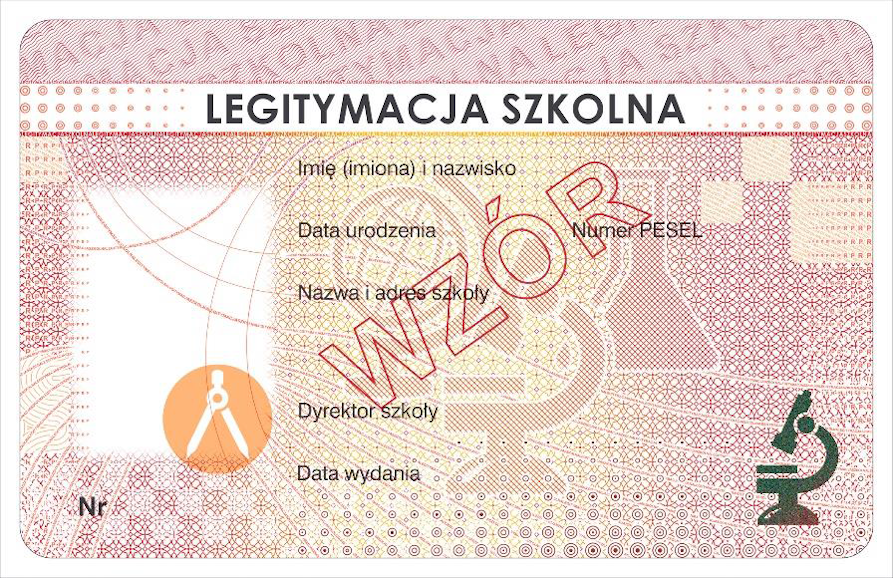 Blankiet e-legitymacji szkolnej MEiN-I/3-N