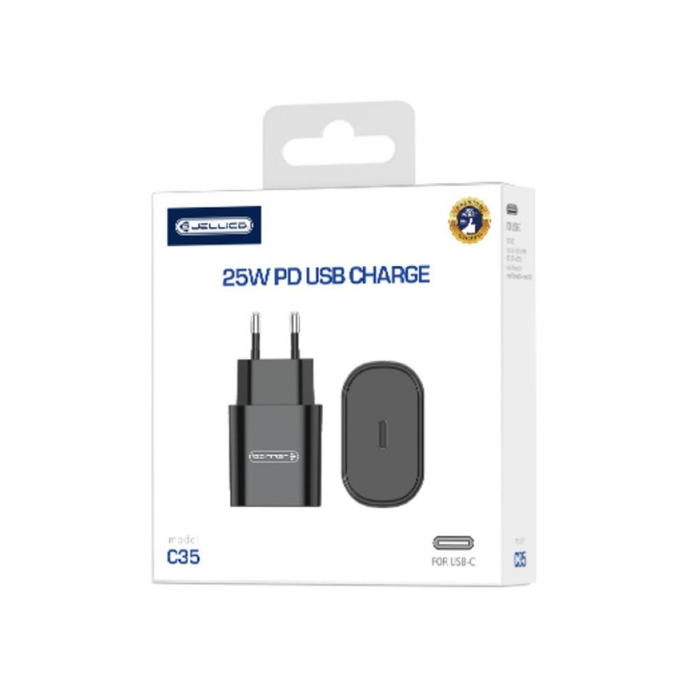 Ładowarka Jellico C35 PD USB-C 25W Czarna