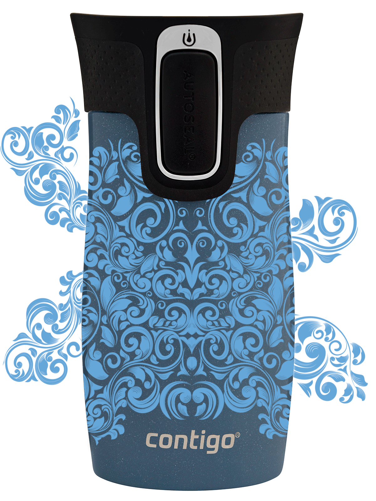 Kubek termiczny Contigo West Loop Mini 300ml - Glamour Blue -Niebieski Metalik