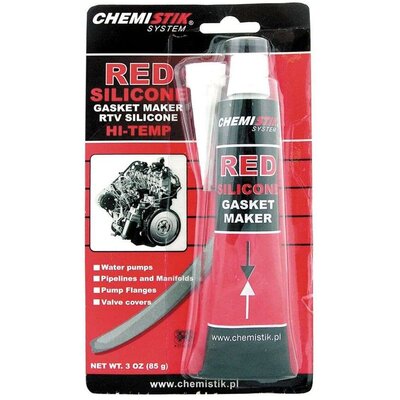 Pro Uszczelniacz silikonowy od 60 do 300 st.c czerw.85g red silicone) 42040