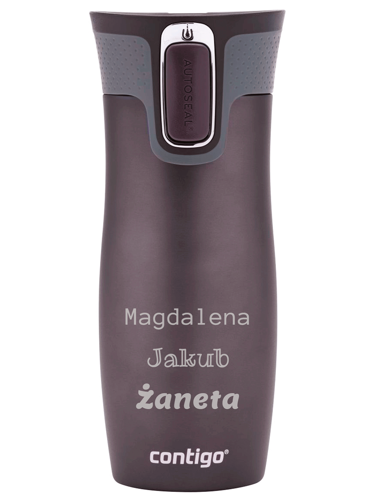 Kubek termiczny z grawerem Contigo West Loop 2.0 470 ml - Grafitowy