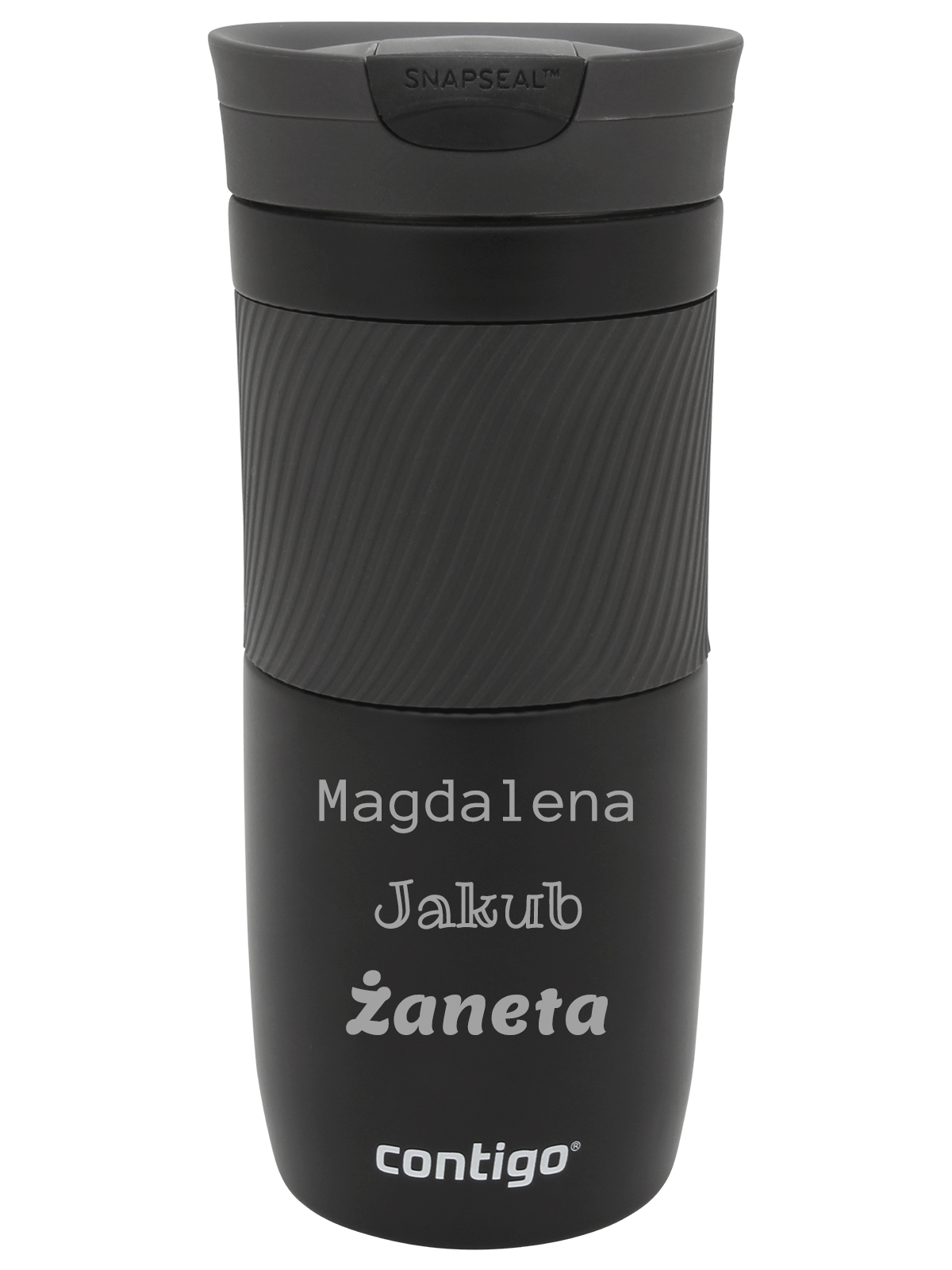 Kubek termiczny z grawerem Contigo Byron 470ml - Czarny Mat